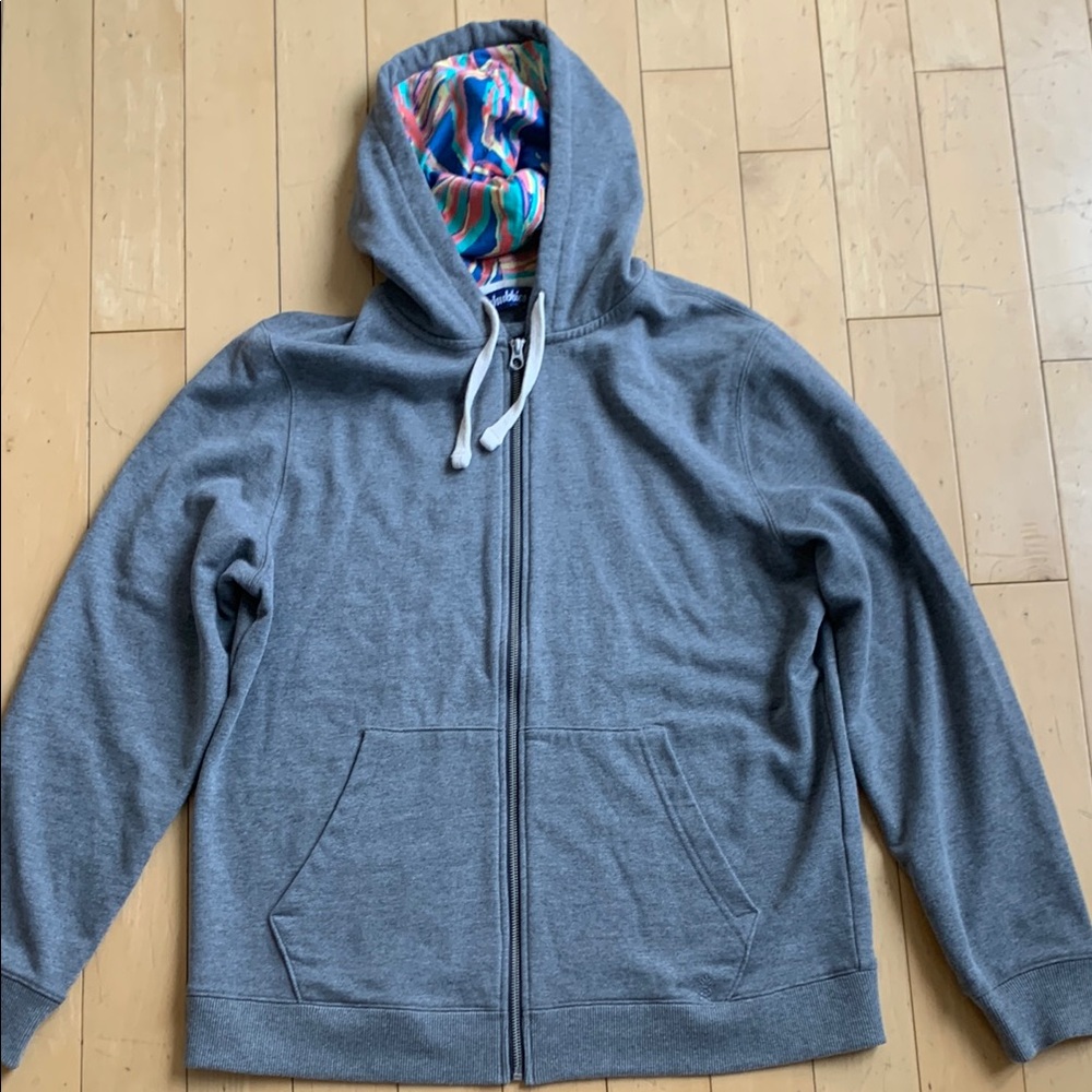 Chubbies grey zip hoody new